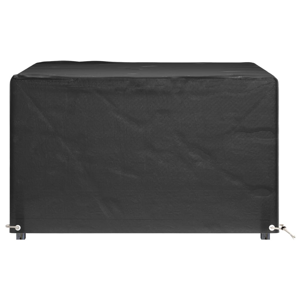 Housses de salon de jardin 2 pcs 8 œillets 125x125x75 cm carré