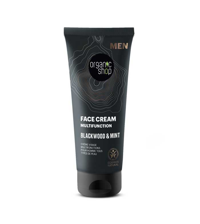 Organic Shop - Creme Facial Masculino Multifuncional - Casca de Carvalho e Hortelã