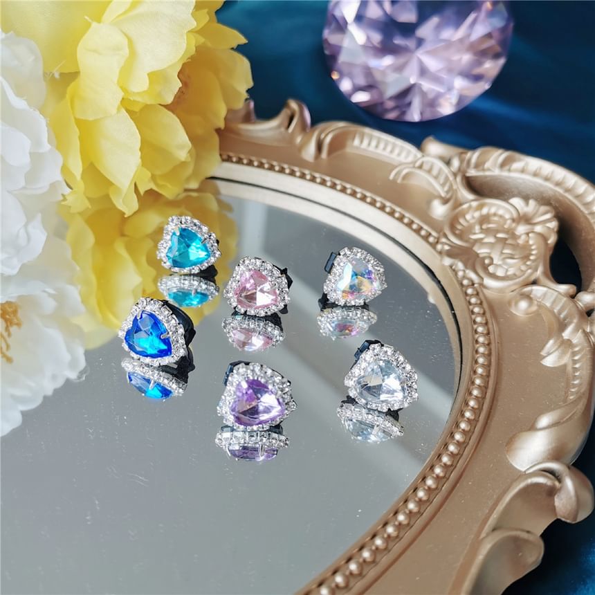 Epoch - Hartvormige schoenveter met strass-steentjes
