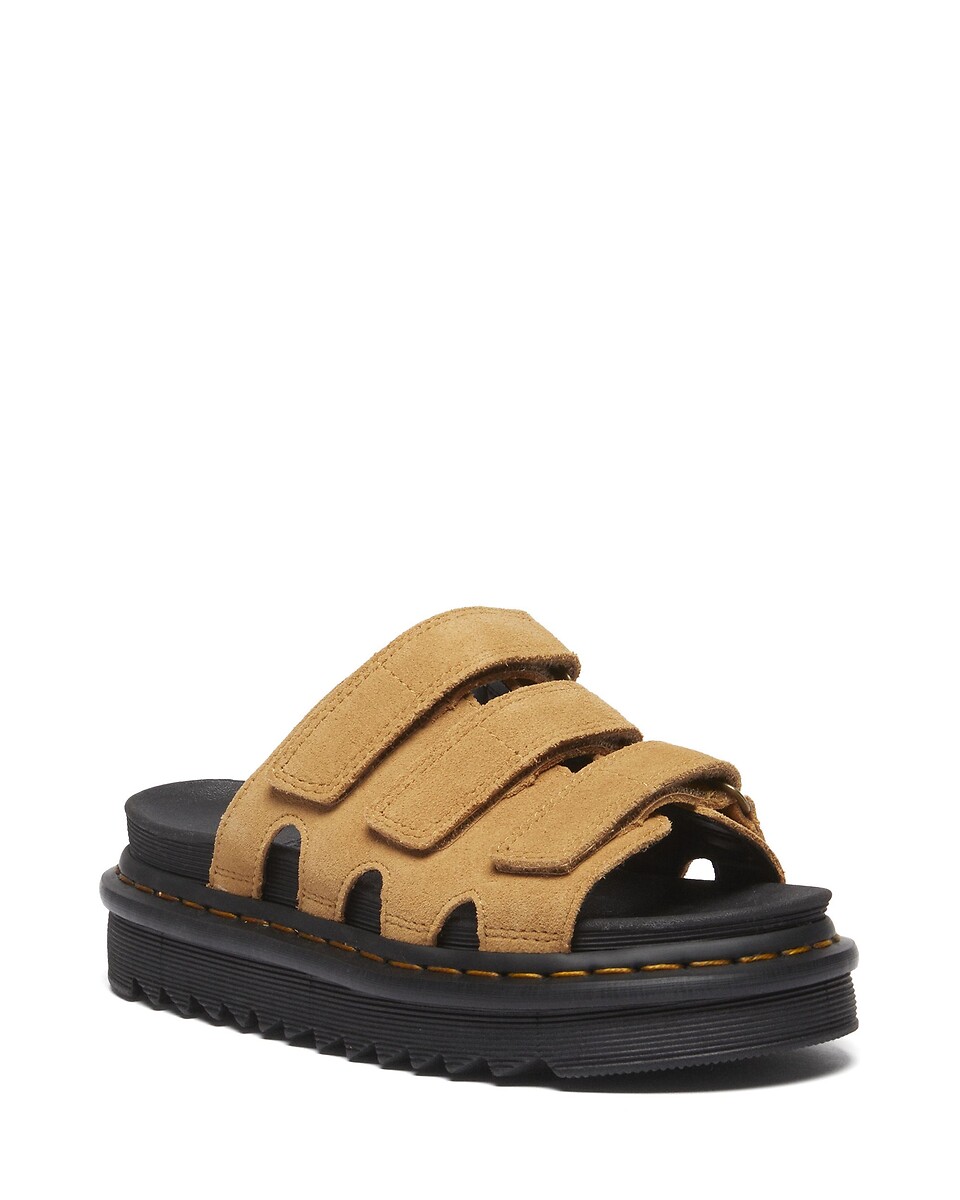 DR. MARTENS<br>Chinelo Rain em Camurça Bege