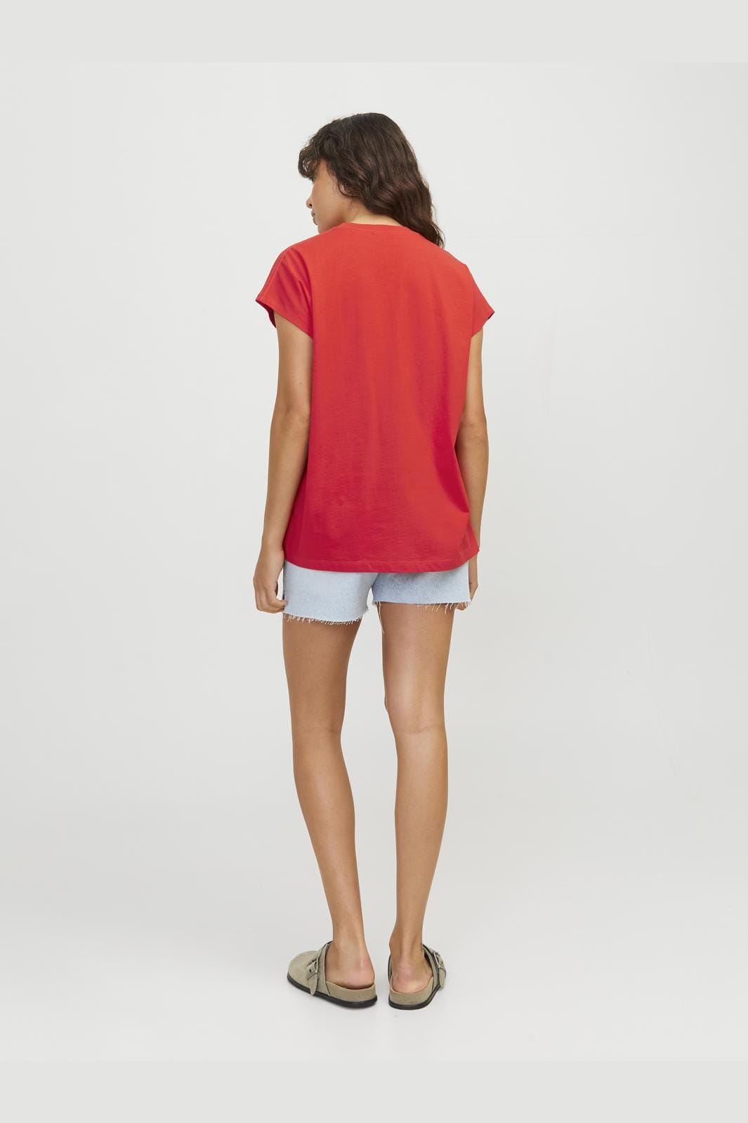 Jjxx Jxastrid Boxy Sl Every Tee 4658867 fiery red