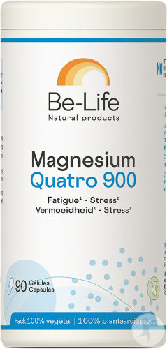 Be-Life Magnesium Quatro 900 Complément Alimentaire 90 Gélules