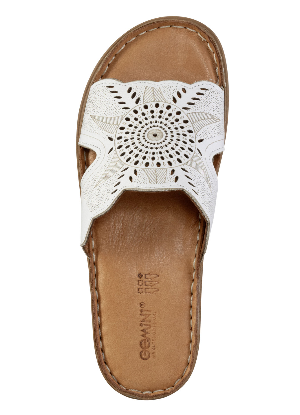 Gemini Pantolette aus Nappaleder mit Perforation