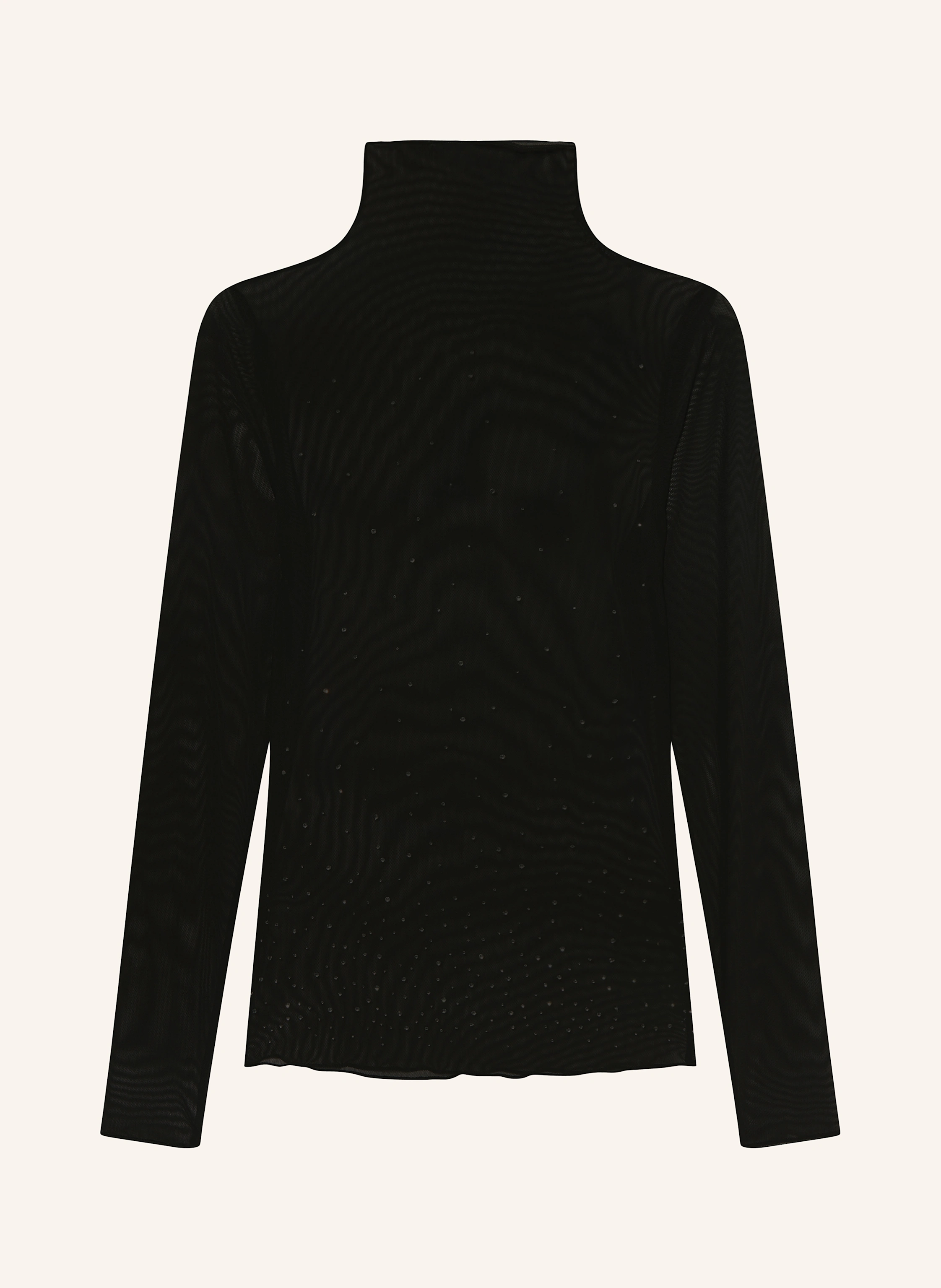 LUISA CERANO Longsleeve aus Mesh mit Schmucksteinen