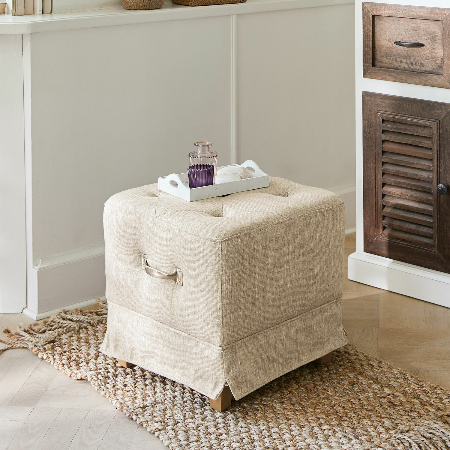 Hocker Burke leinen