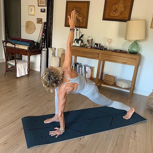 YOGOM - TAPIS DE YOGA YOMAD OM MARINE