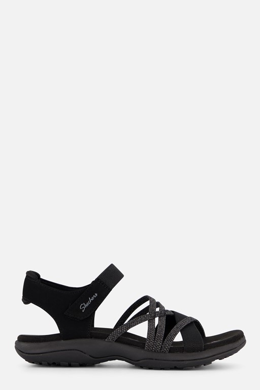 Skechers Reggae Slim Sandalen zwart Textiel