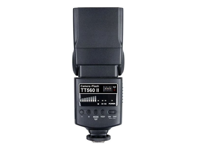 Godox Blitzgerät Speedlite TT560 II Universeller Kamera-Blitz mit Manüll- und Slave-Modus, Funk und schwenkbarem Kopf