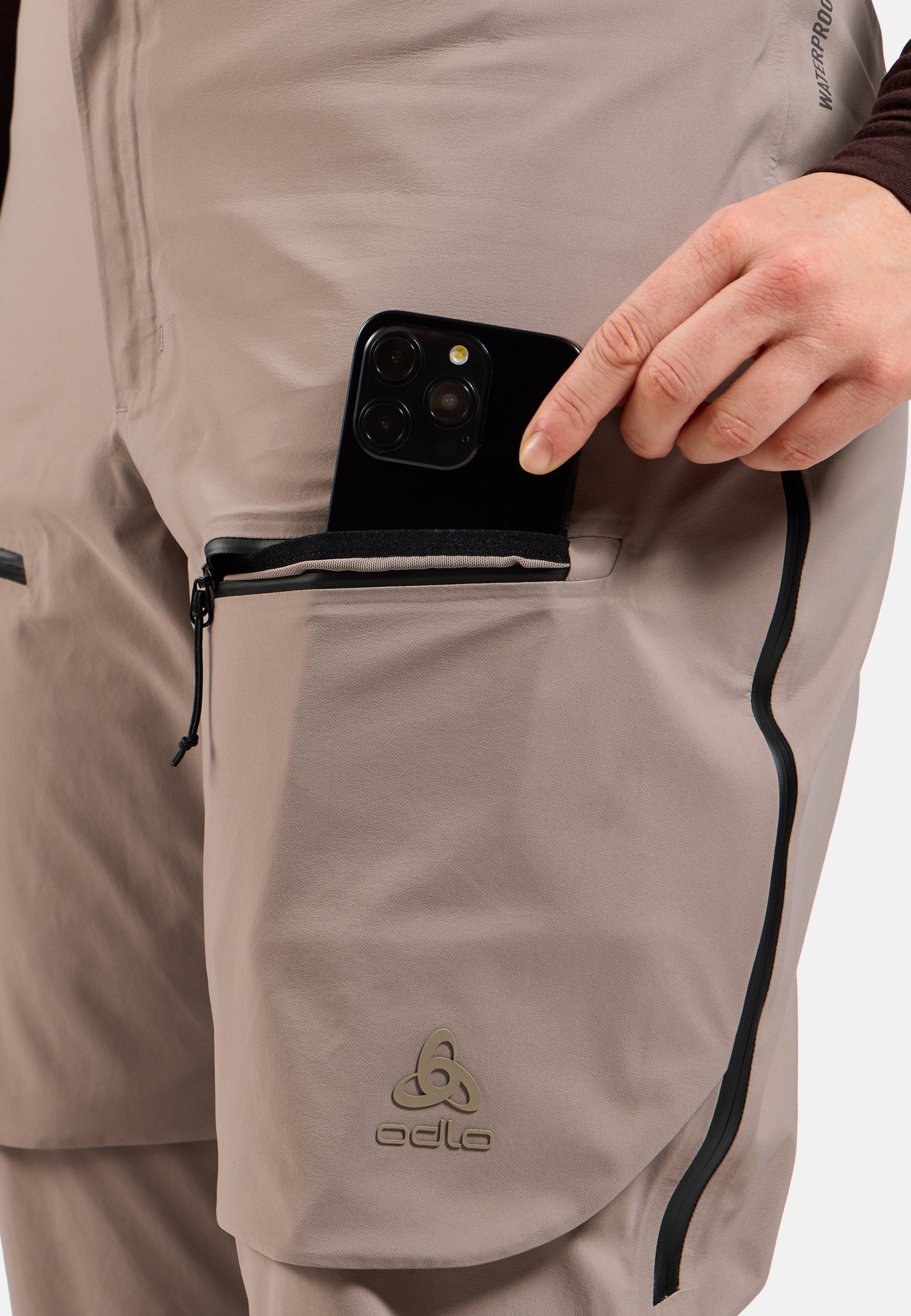 X-Alp 3L Hardshell-Skihose in cinder