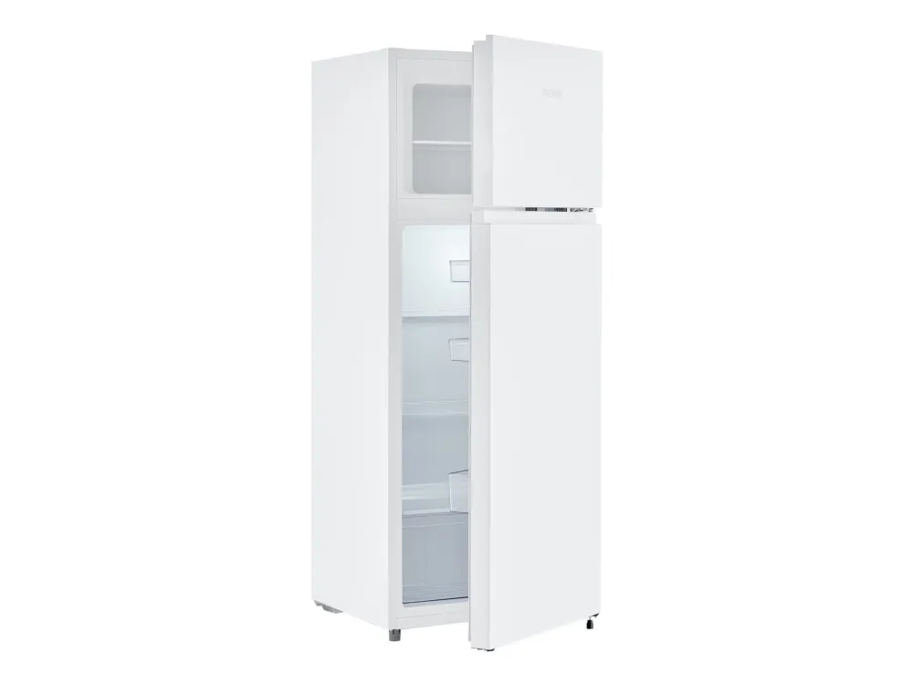 SEVERIN DT 8760 - Køleskab/fryser - top-fryser - bredde: 54.2 cm - dybde: 55 cm - højde: 143.4 cm - 206 liter - Klasse E - hvid