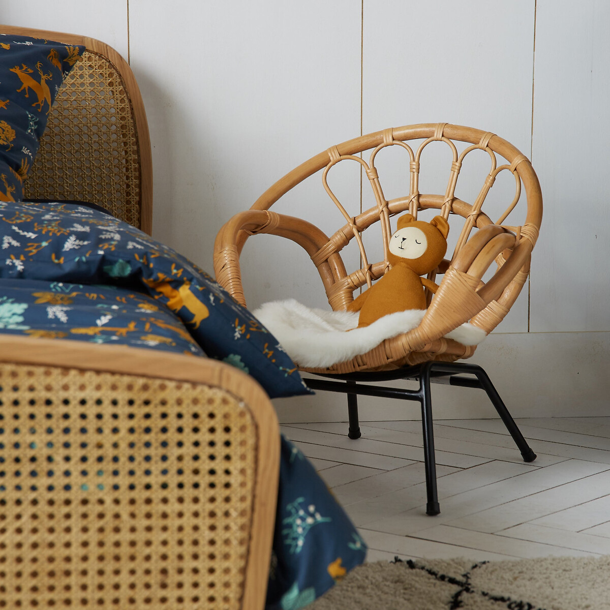 LA REDOUTE INTERIORS<br>Poltrona vintage Kinder de vime, Malu