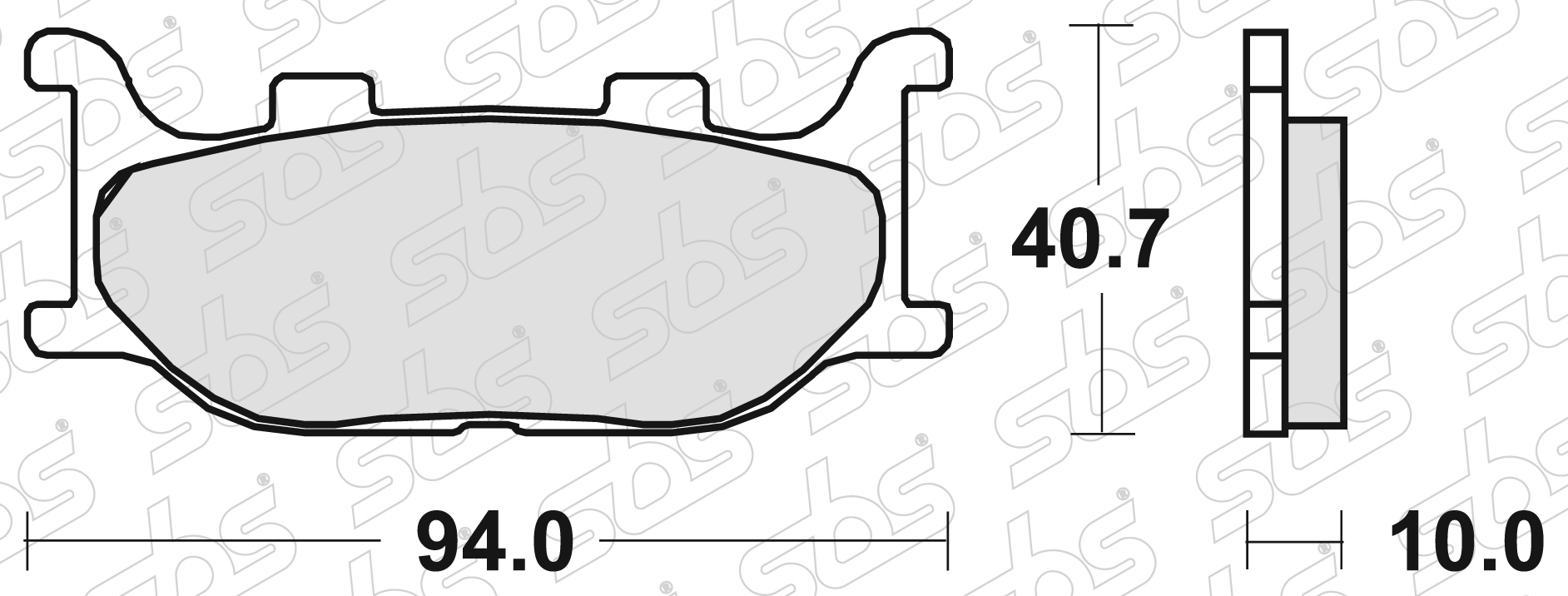 SBS - Plaquettes de frein 691 HS