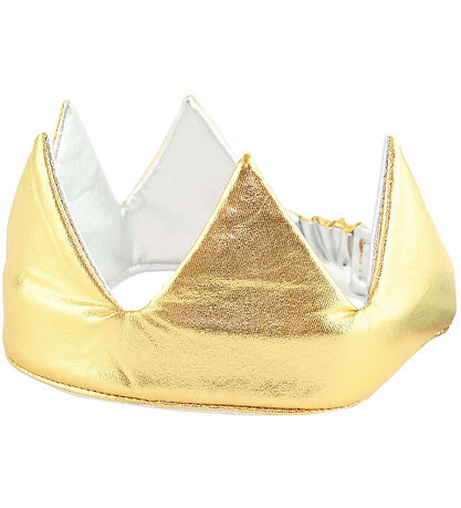 Den Goda Fen Kostüm - Krone Wendbar Gold & Silber