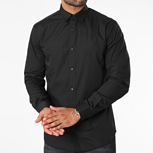 Chemise Manches Longues Victor Noir