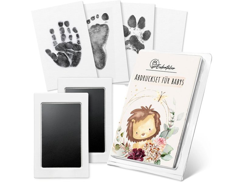 Eulentaler Abdruckset Gr. M Babyabdruckset mit Hand- und Fussabdruck