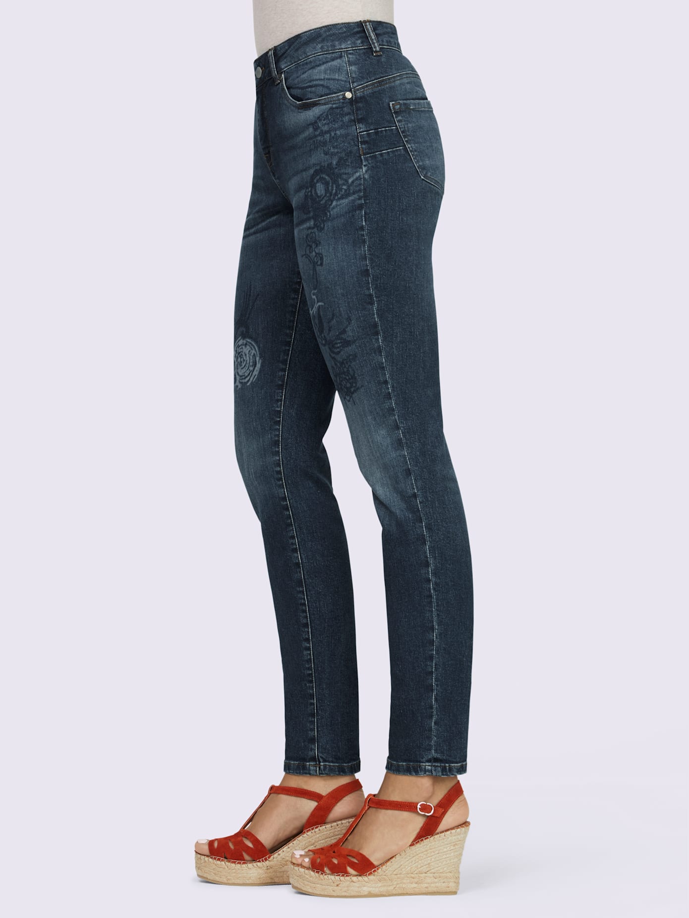 Jean détails en paisley