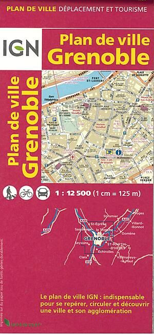 IGN - GRENOBLE 1 12 500 PLAN DE VILLE
