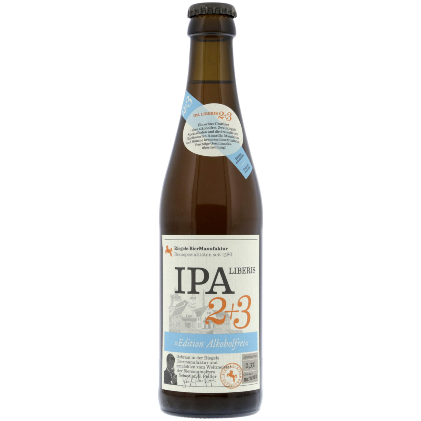Riegele alkoholfrei Bier IPA Liberis -33cl
