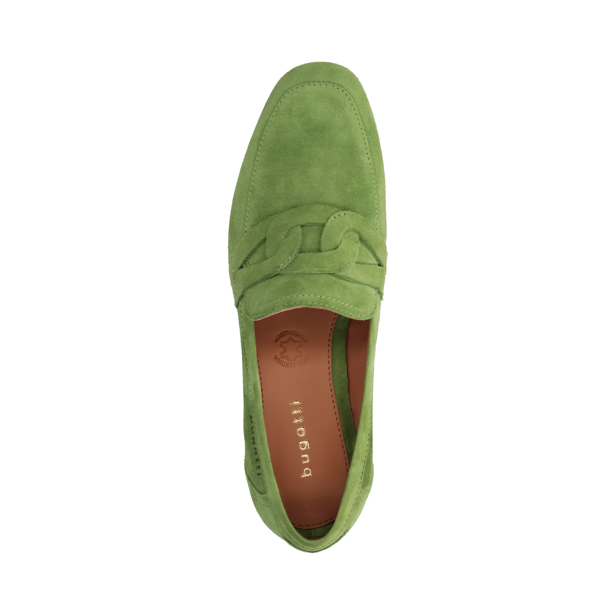 Leder Loafers grün