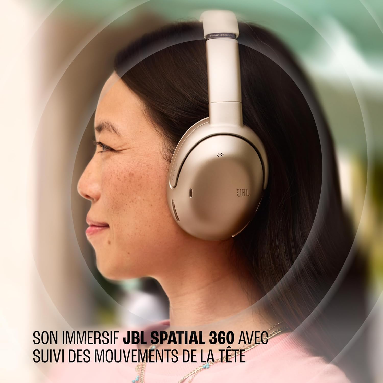 JBL Tour One M3, Casque Bluetooth sans Fil Supra-auriculaire, réduction adaptative du Bruit, 70 h d’autonomie, Confort Optimal, Son Spatial 360, Suivi des mouvements, Compatible USB-C