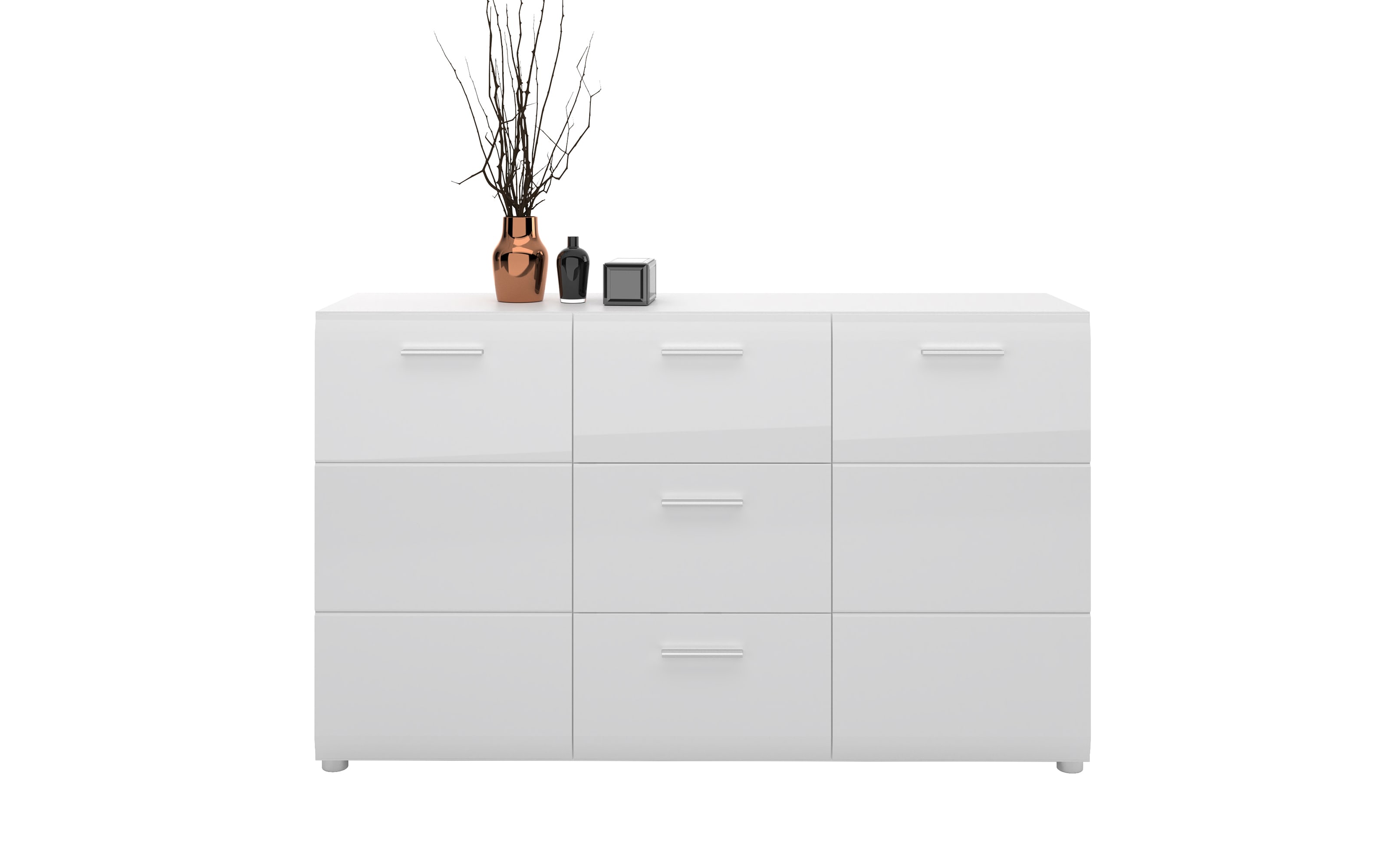 Sideboard Merano, weiß, 143,8 cm