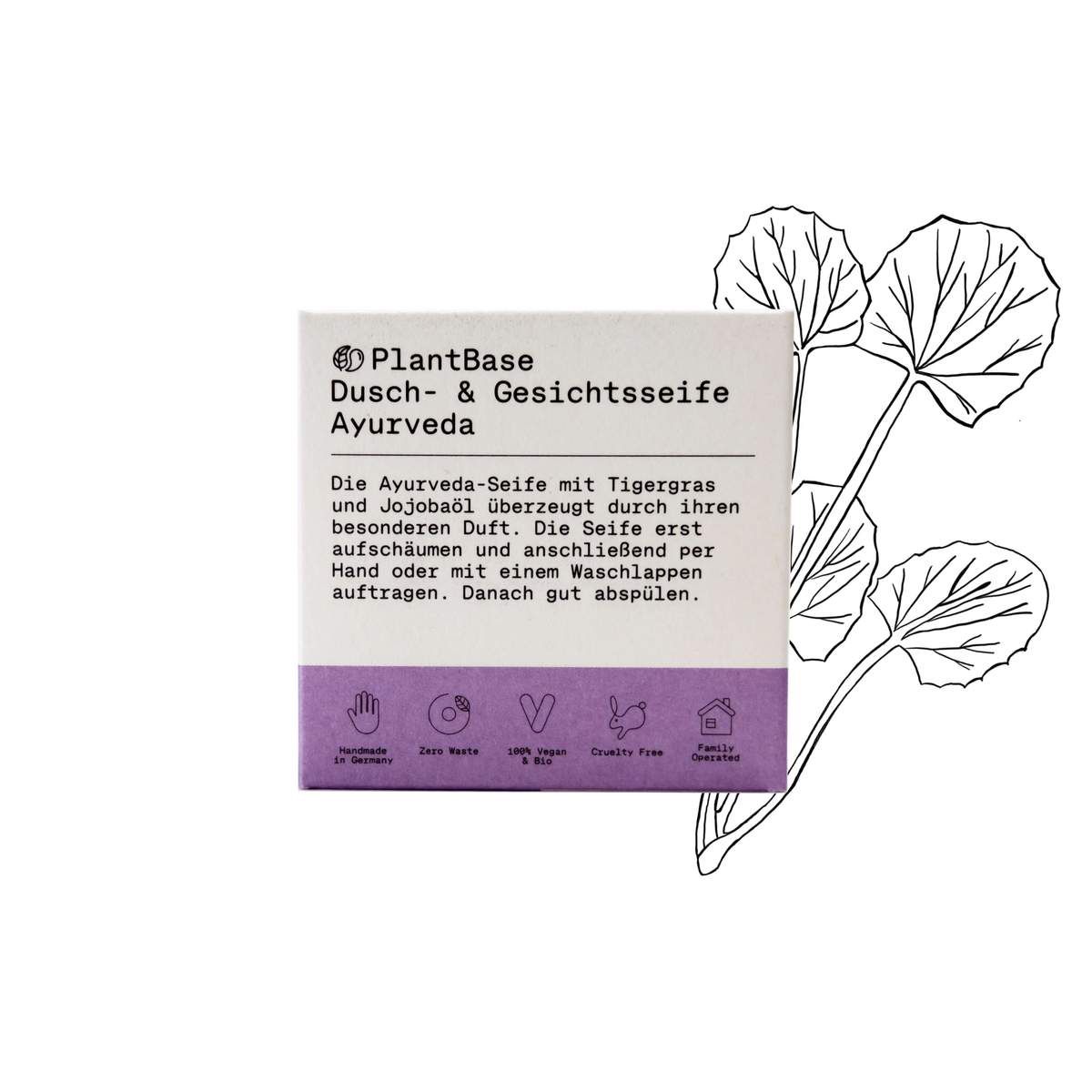PlantBase Dusch- & Gesichtsseife Ayurveda