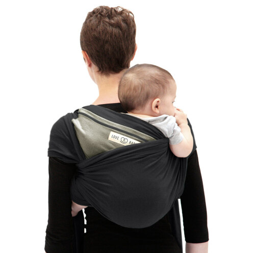 Echarpe de portage l'Originale anthracite/olive - LOVE RADIUS