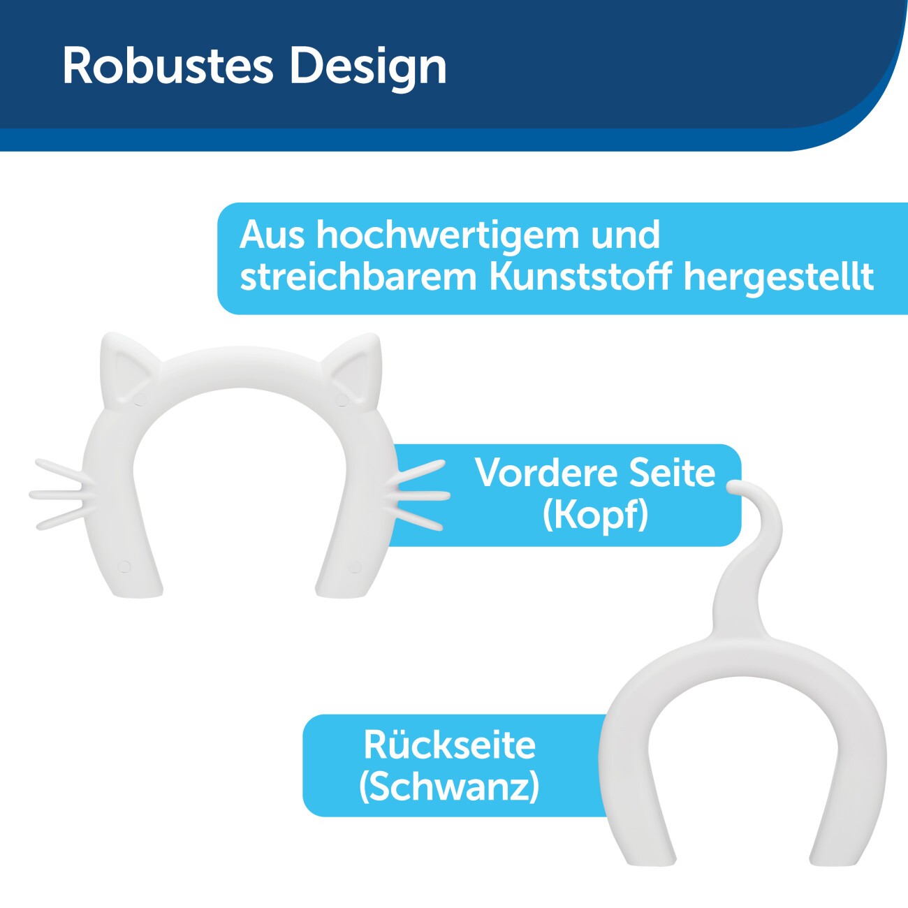 PetSafe Katzentunnel für Zimmertüren, Weiß