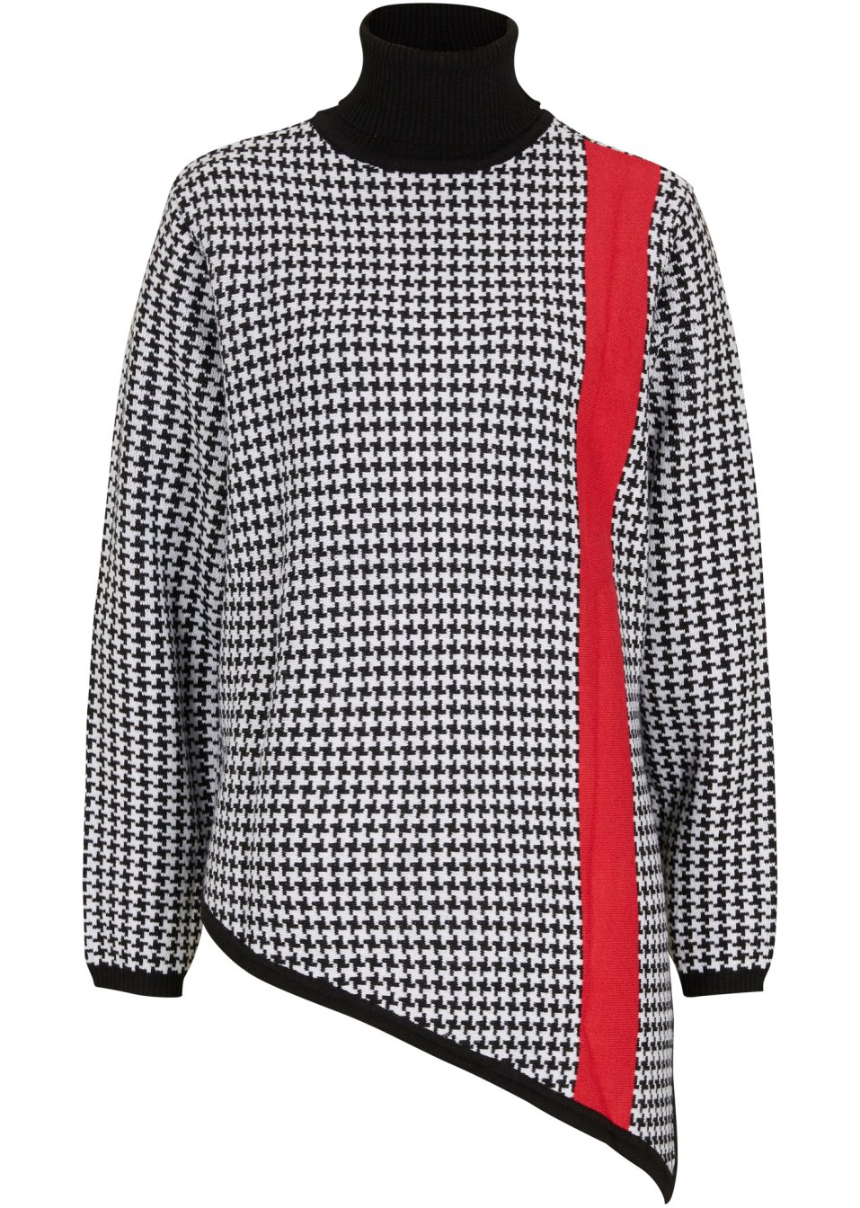 Pull col roulé asymétrique