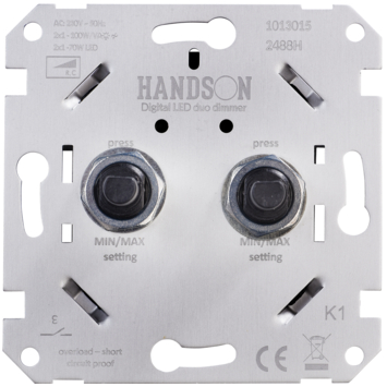 GAMMA inbouw duodimmer LED/SPAAR universeel