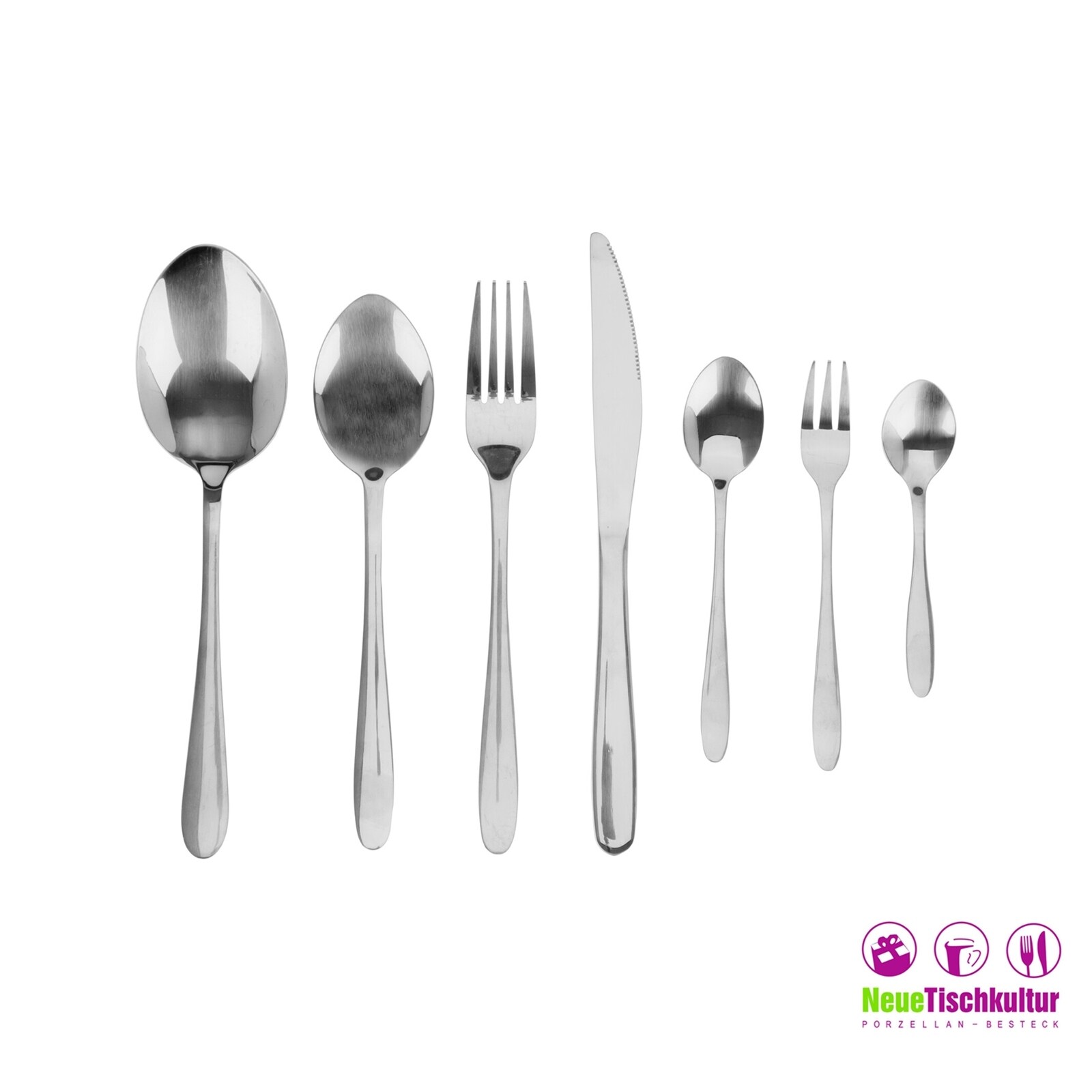 neuetischkultur Besteck-Set, 39-teilig Edelstahl