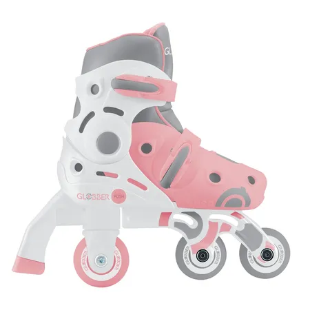Authentic Sports Globber Learning Skates SKATES 2in1 pastellrosa, Gr. 30-33