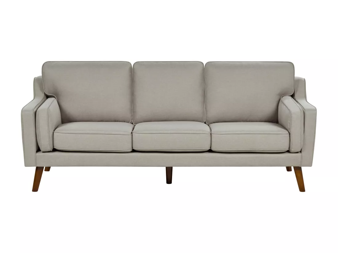 Canapé 3 places en tissu beige LOKKA
