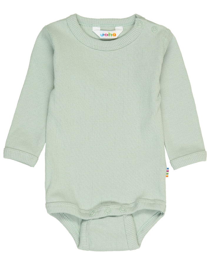 Langarm-Body 602 COTTON RIB in hellgrün