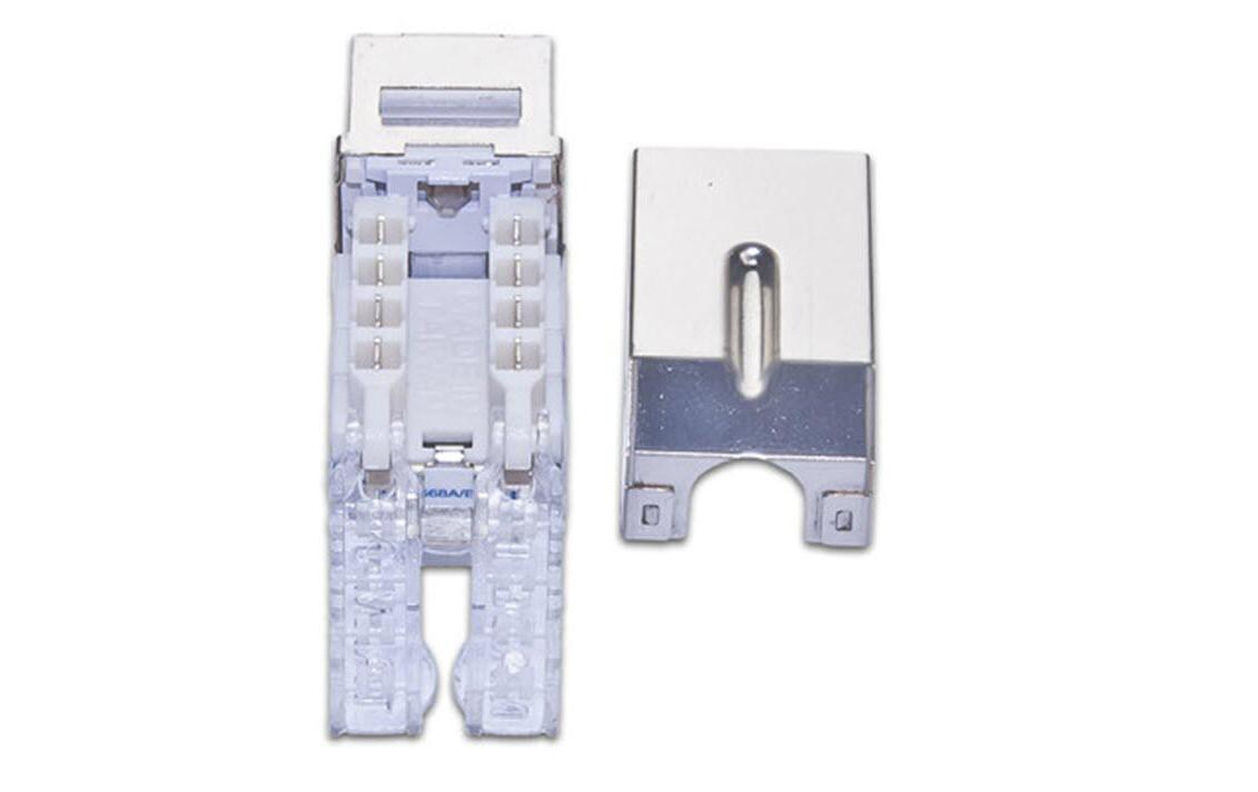 Keystone-Modul Cat.6, STP abschliessbar, 50 Stück<br>Keystone-Modul, 50er-Pack