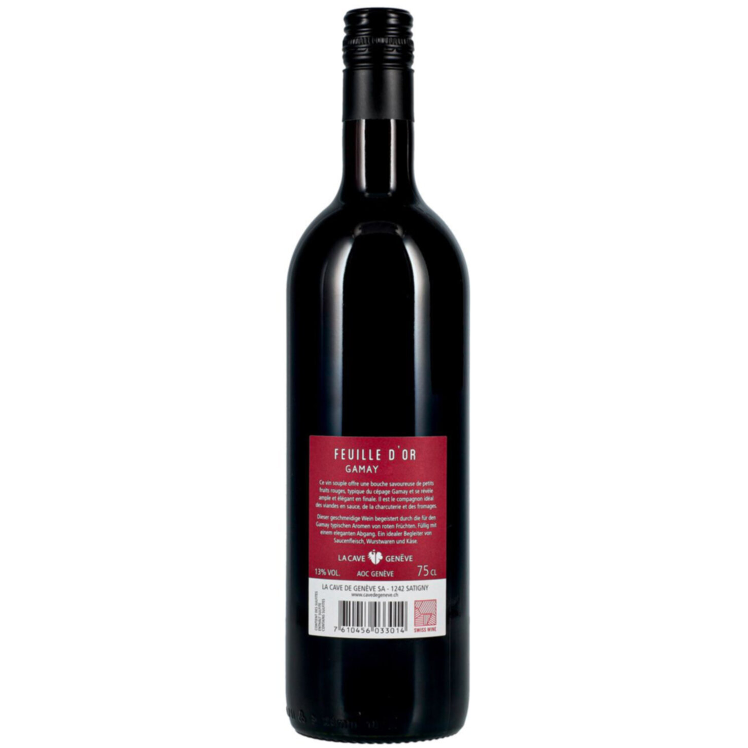 Genève AOC Gamay Feuille d'Or -75cl
