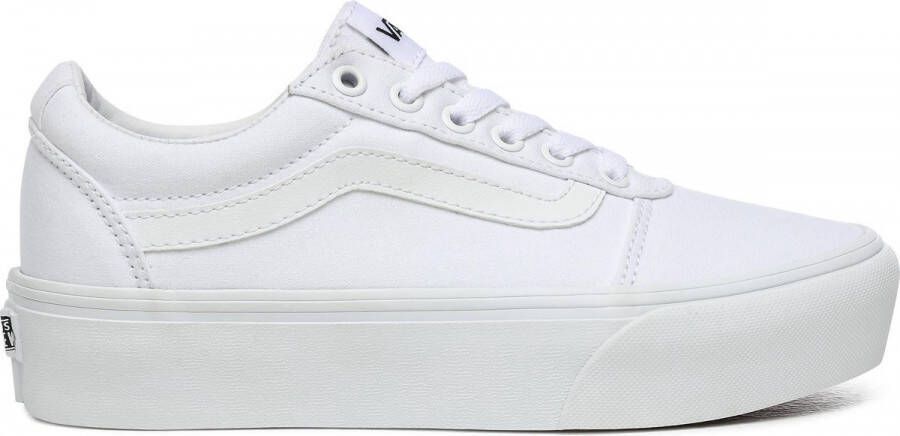 Vans Plateausneakers Ward Platform van textielen canvasmateriaal