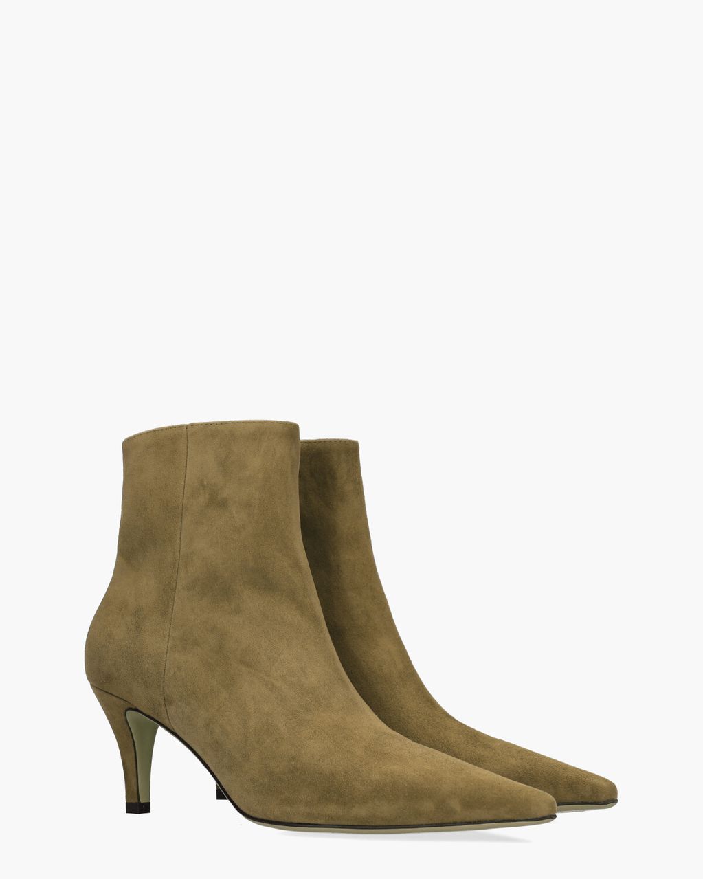 Lola Cruz Alicia Olijfgroen Dames Enkelboots