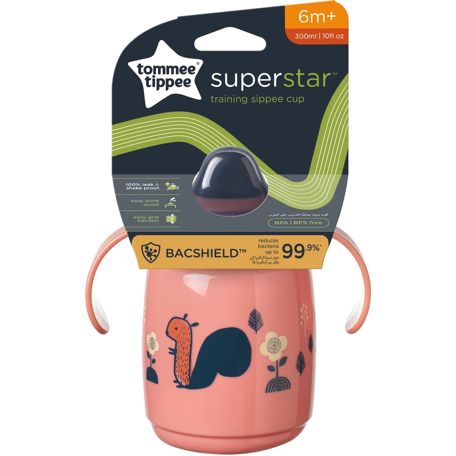 Tommee Tippee Lernstrohhalmbecher 300ml ab 6+ Monaten in rot
