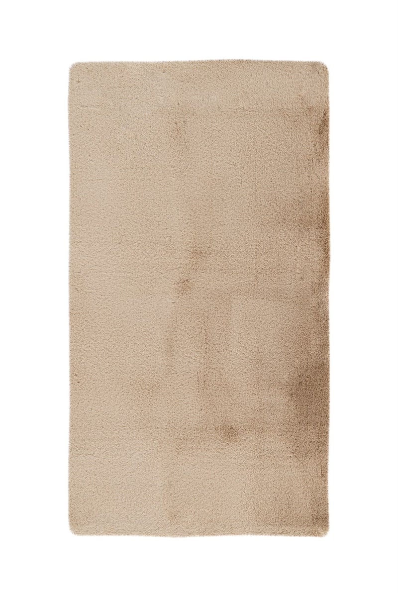 Kortpolig tapijt Oasisia Beige 22 mm Effen 50 x 90 cm