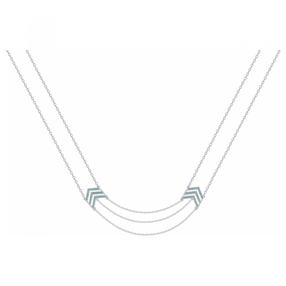 Collier multi-chaînes en Argent