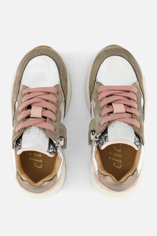 Clic! Sneakers paars Leer