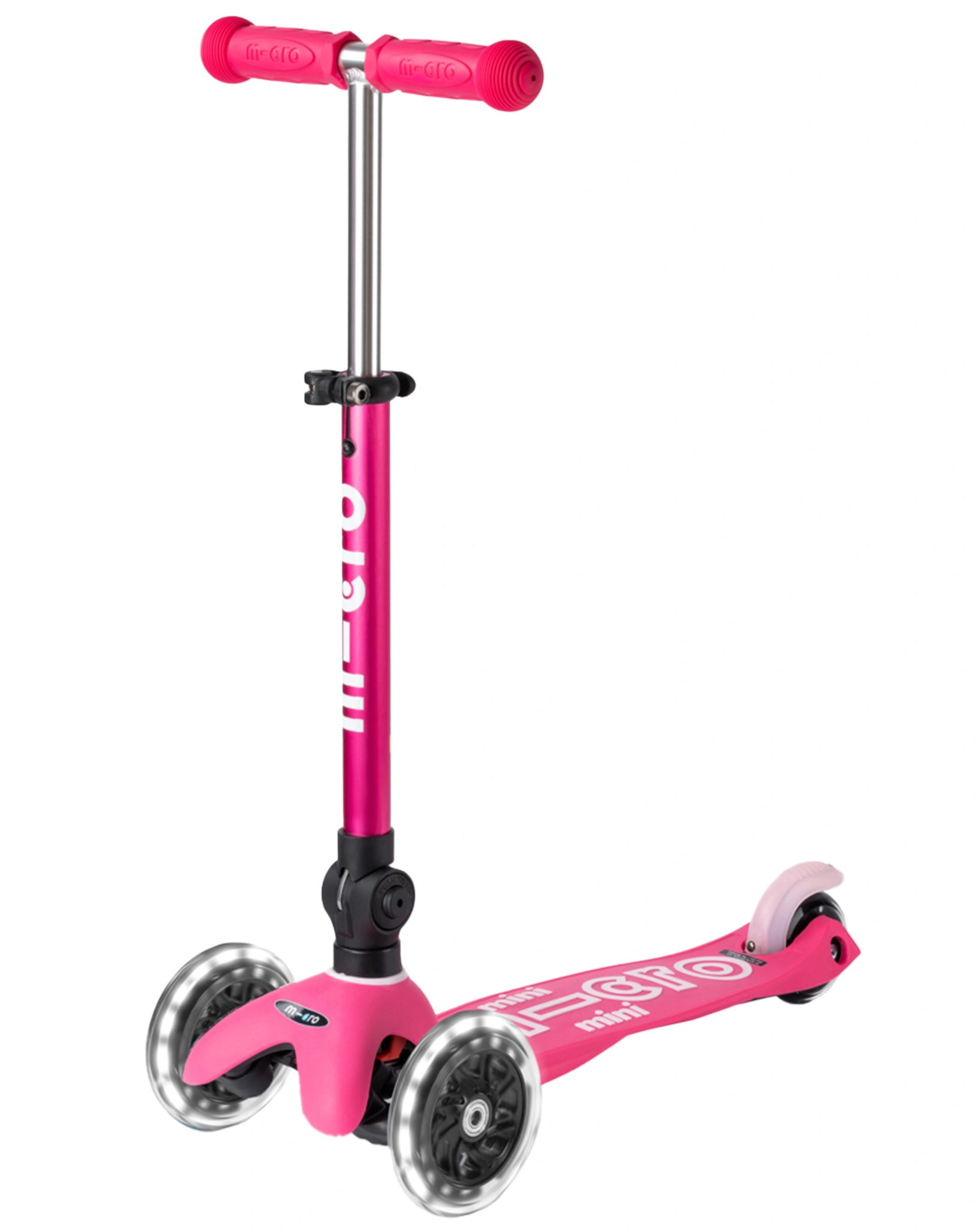 Kinder-Scooter MINI MICRO DELUXE FOLDABLE LED in pink