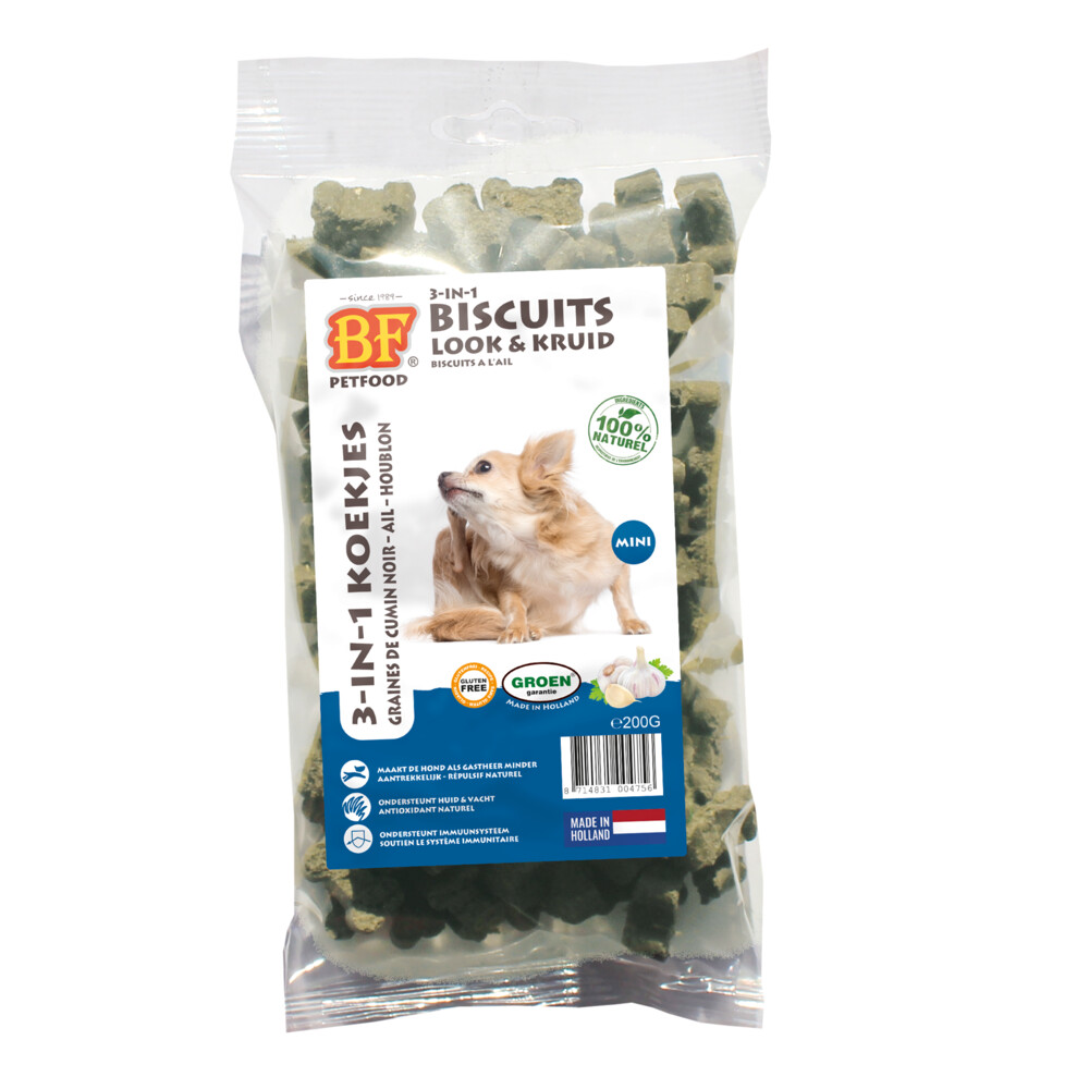 BF Petfood 3-in-1 Koekjes Mini Look & Kruid200 gr