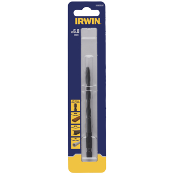 Irwin HSS metaalboor Ø6 mm (met hex aansluiting, past in iedere bithouder)