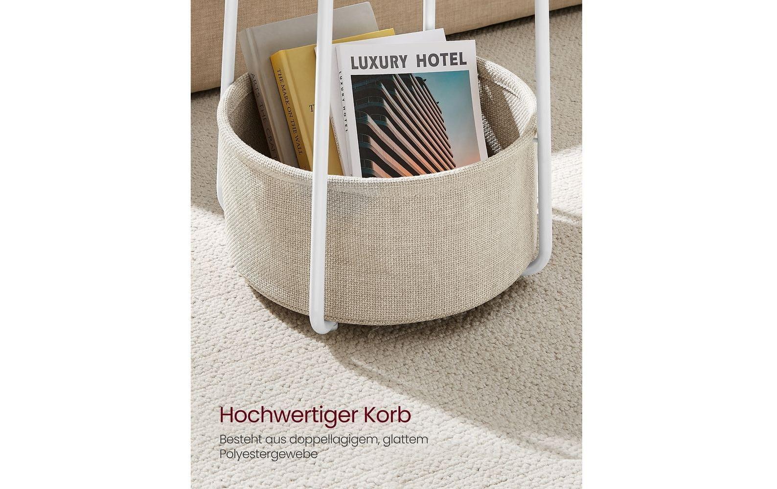 SONGMICS Beistelltisch »mit Korb«