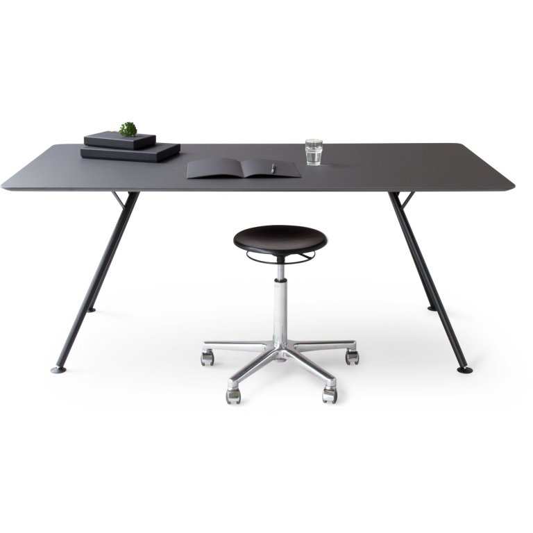 Modulor Tisch Y5 Stahl schwarz 30°