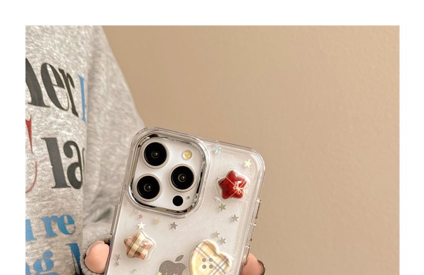 Mobby - Button Star telefoonhoesje - iPhone 16 Pro Max / 16 Pro / 16 / 15 Pro Max / 15 Pro / 15 / 14 Pro Max / 14 Pro / 14 / 13 Pro Max / 13 Pro / 13