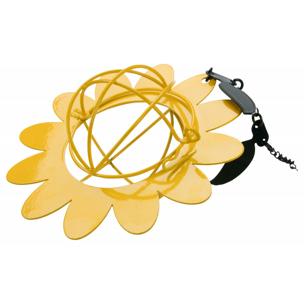 Mangeoire boule de graisse forme de fleur pour oiseaux