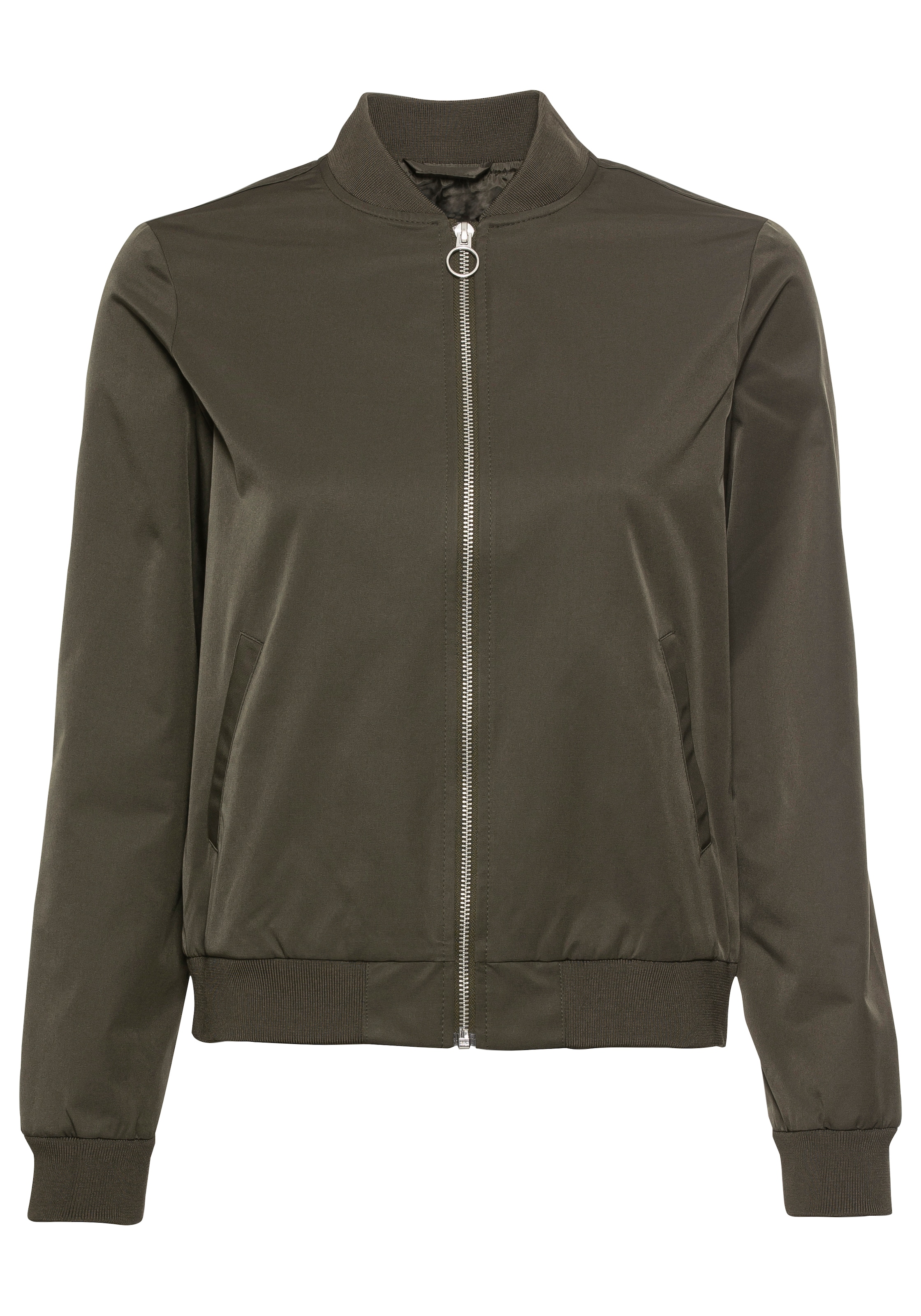 AJC Blouson modischer Look,  mit Rippkragen,  praktische Eingrifftaschen